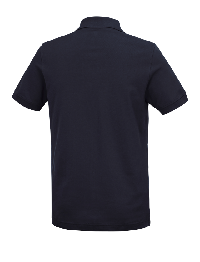 Emner: e.s. Polo-Shirt cotton Deluxe + mørkeblå 3