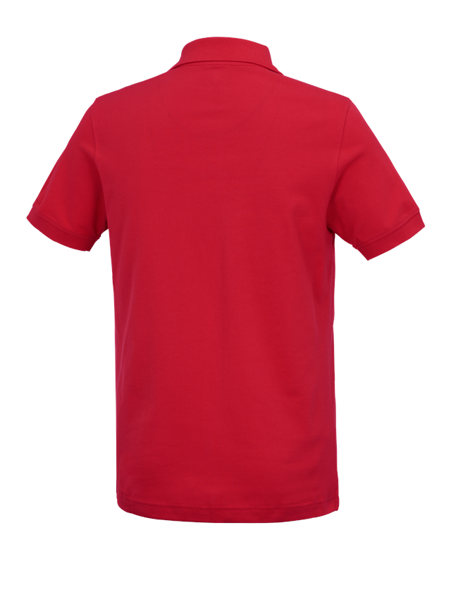 T-Shirts, Pullover & Skjorter: e.s. Polo-Shirt cotton Deluxe + ildrød 3