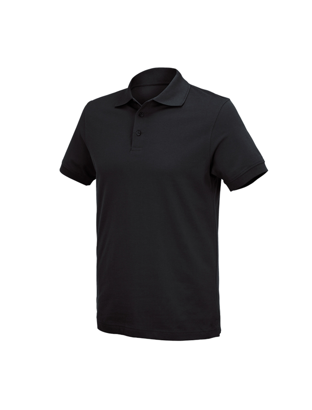 T-Shirts, Pullover & Skjorter: e.s. Polo-Shirt cotton Deluxe + sort 2