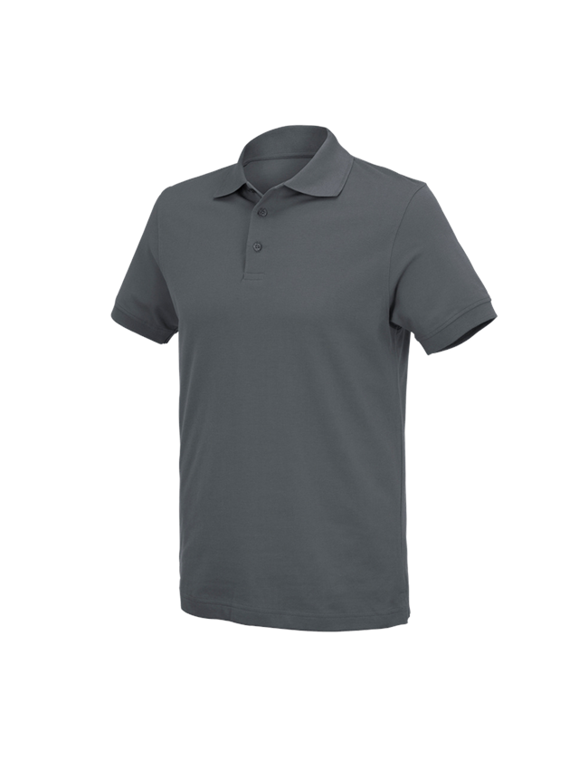 T-Shirts, Pullover & Skjorter: e.s. Polo-Shirt cotton Deluxe + antracit 2