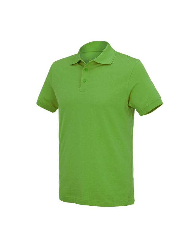 Emner: e.s. Polo-Shirt cotton Deluxe + havgrøn