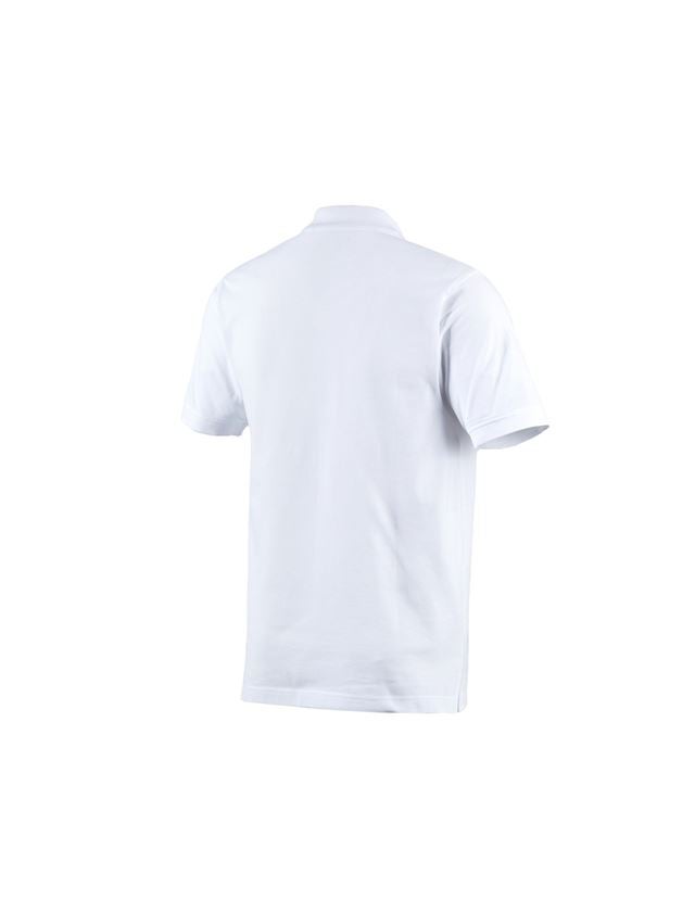 T-Shirts, Pullover & Skjorter: e.s. Polo-Shirt cotton + hvid 1