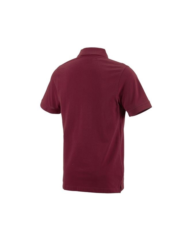 Emner: e.s. Polo-Shirt cotton + bordeaux 1