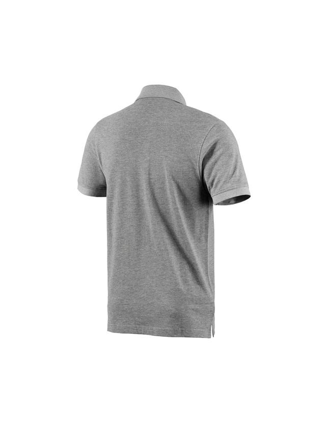 Gardening / Forestry / Farming: e.s. Polo shirt cotton + grey melange 3