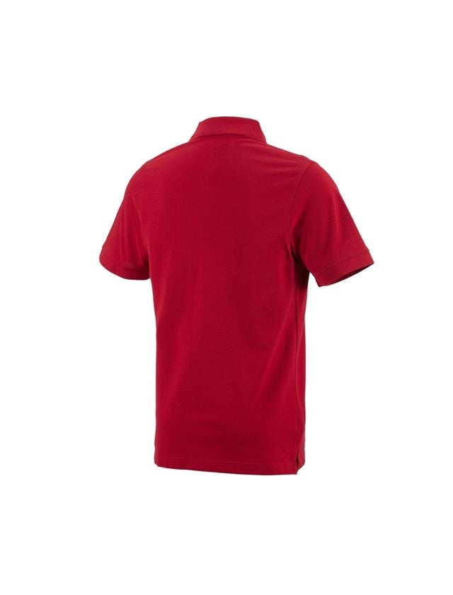 T-Shirts, Pullover & Skjorter: e.s. Polo-Shirt cotton + ildrød 1