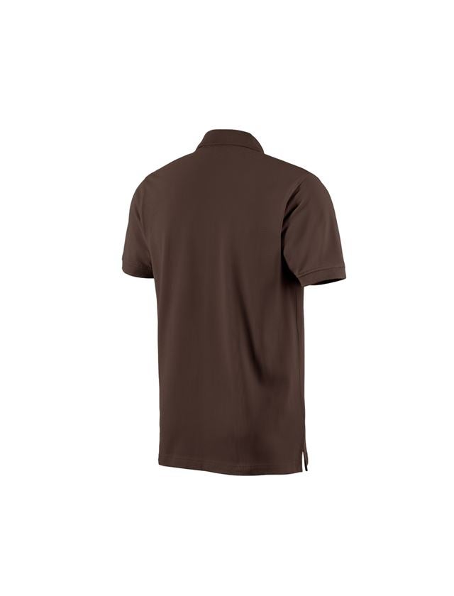 Plumbers / Installers: e.s. Polo shirt cotton + chestnut 2