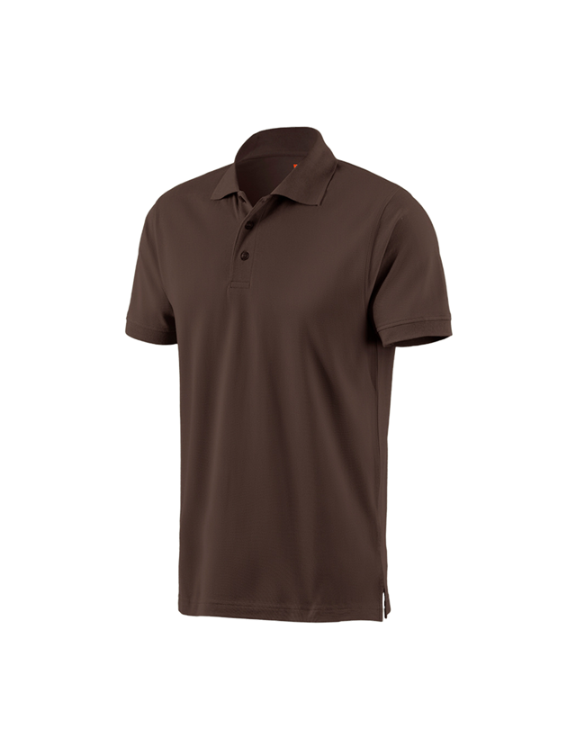 T-Shirts, Pullover & Skjorter: e.s. Polo-Shirt cotton + kastanje 1