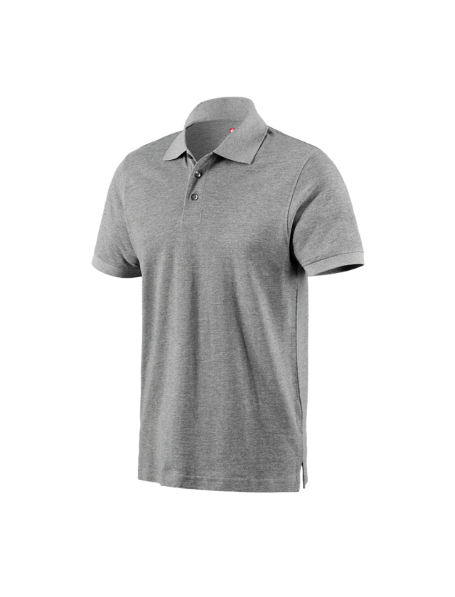 Gardening / Forestry / Farming: e.s. Polo shirt cotton + grey melange 2