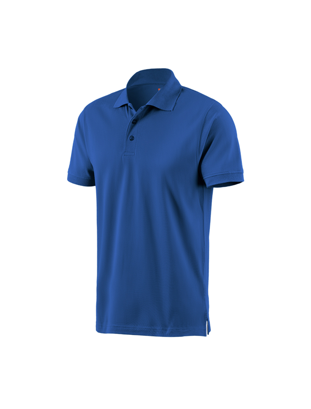 T-Shirts, Pullover & Skjorter: e.s. Polo-Shirt cotton + ensianblå