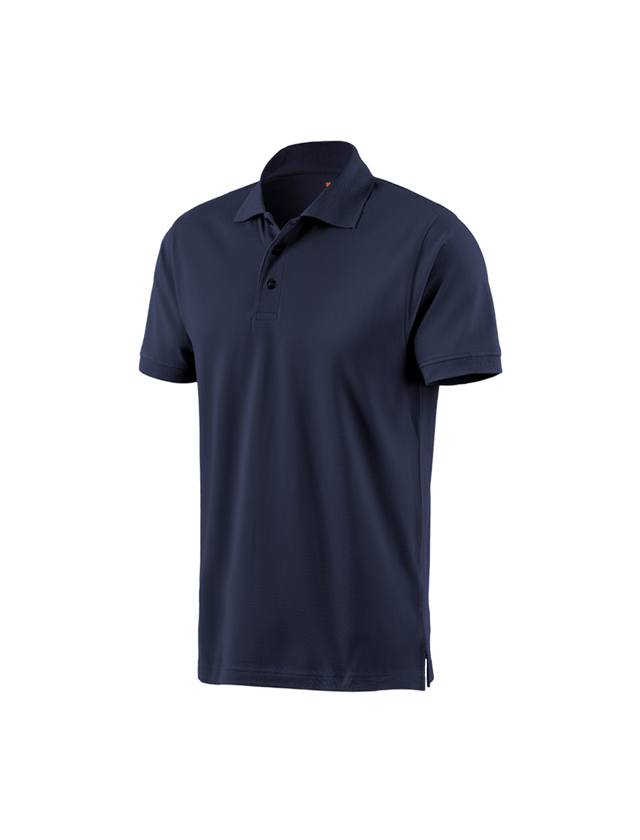 T-Shirts, Pullover & Skjorter: e.s. Polo-Shirt cotton + mørkeblå 1