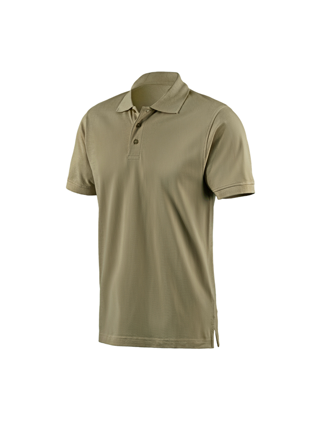 T-Shirts, Pullover & Skjorter: e.s. Polo-Shirt cotton + siv