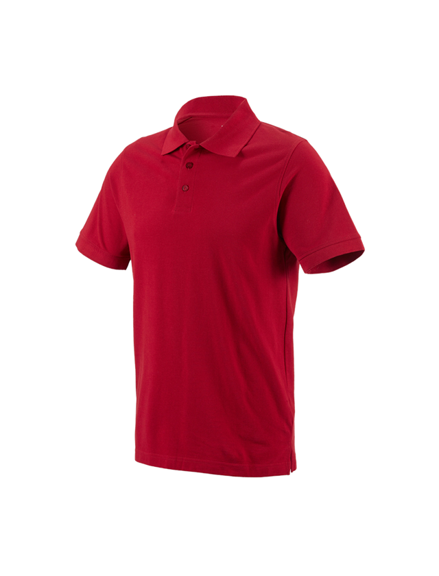 T-Shirts, Pullover & Skjorter: e.s. Polo-Shirt cotton + ildrød