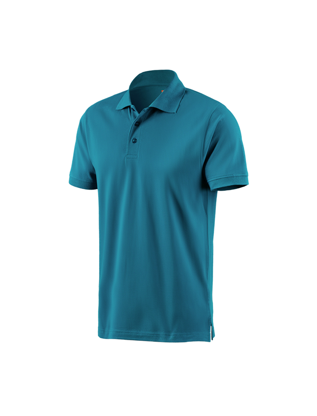 T-Shirts, Pullover & Skjorter: e.s. Polo-Shirt cotton + petrol