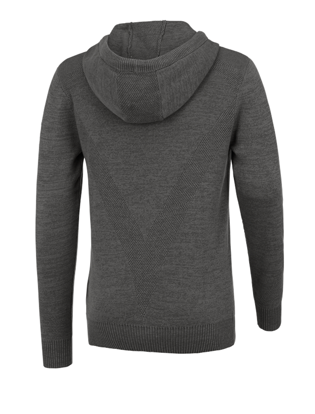 T-Shirts, Pullover & Skjorter: e.s. strik-hoody + titan melange 3