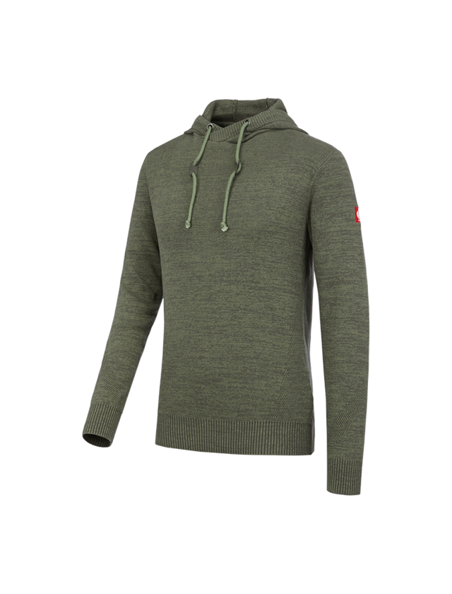 Joiners / Carpenters: e.s. Knitted hoody + thyme melange 2