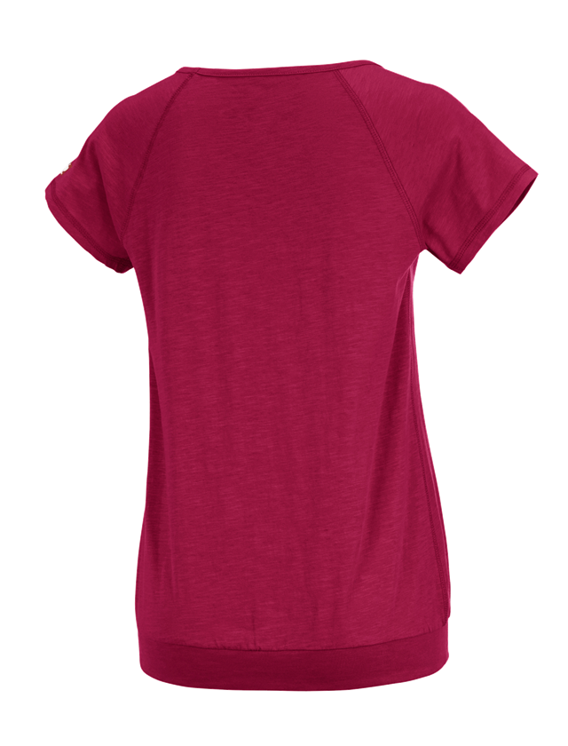 T-Shirts, Pullover & Skjorter: e.s. T-Shirt cotton slub, damer + bær 1