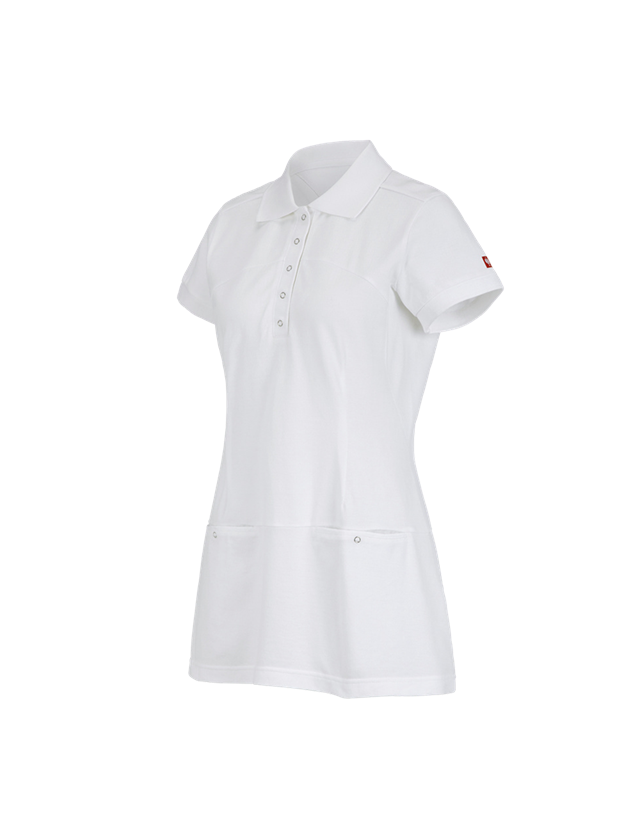 T-Shirts, Pullover & Skjorter: Piquékjole e.s.avida + hvid
