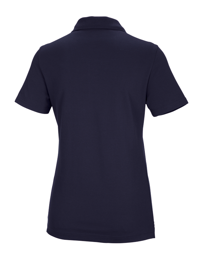 T-Shirts, Pullover & Skjorter: e.s. funktions poloshirt poly cotton, damer + mørkeblå 3