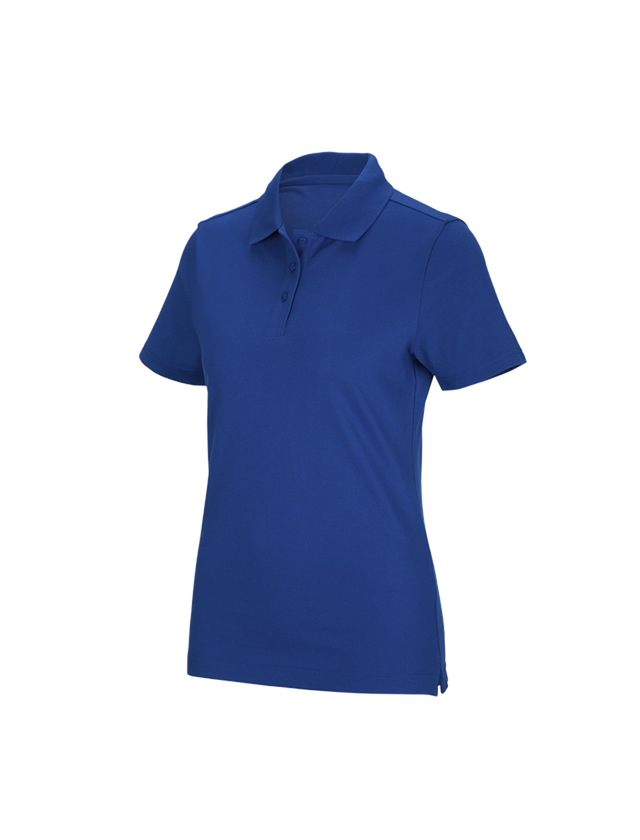 T-Shirts, Pullover & Skjorter: e.s. funktions poloshirt poly cotton, damer + kornblå 2