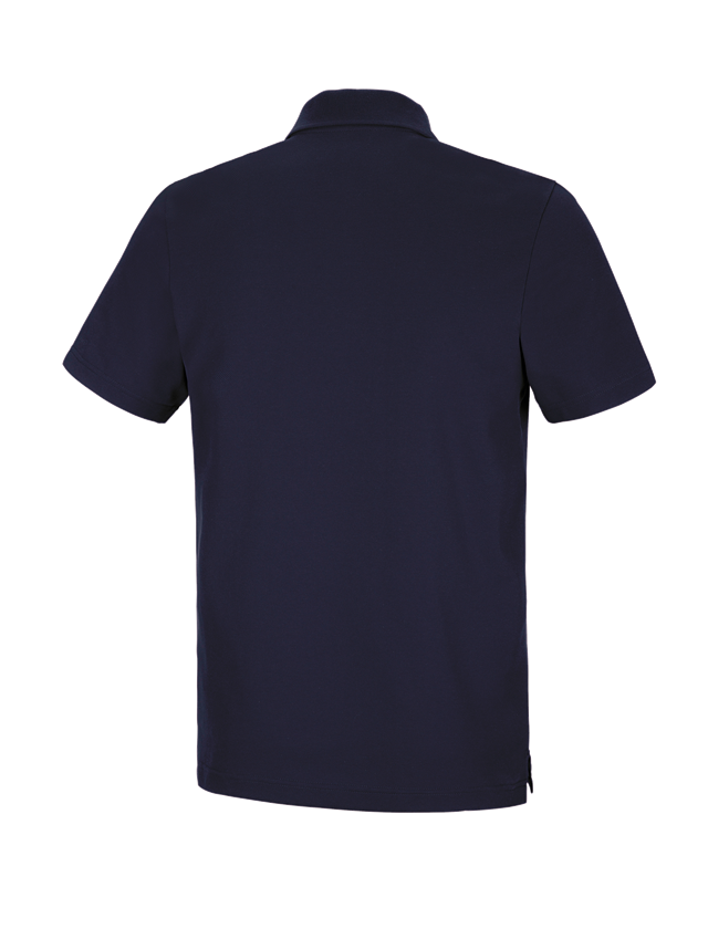 T-Shirts, Pullover & Skjorter: e.s. funktions-poloshirt poly cotton + mørkeblå 1