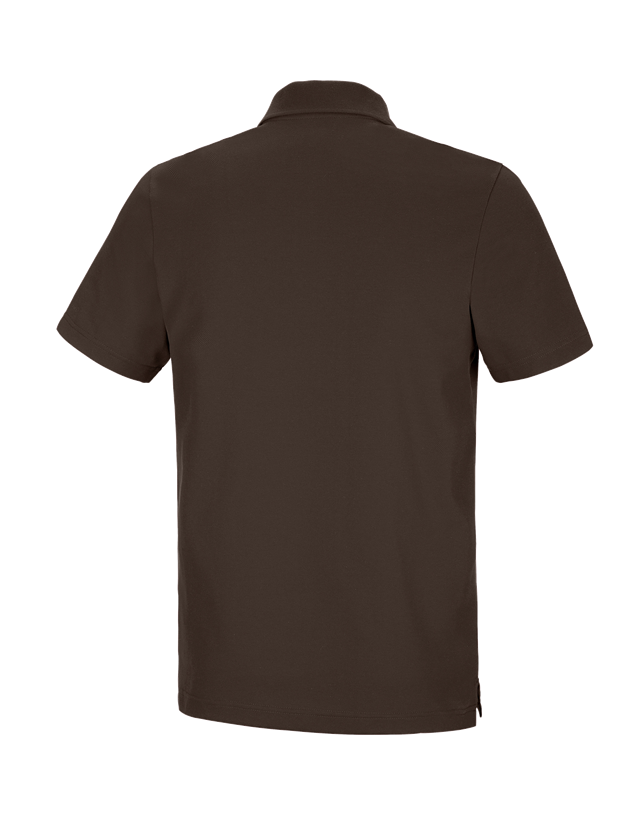 Topics: e.s. Functional polo shirt poly cotton + chestnut 1