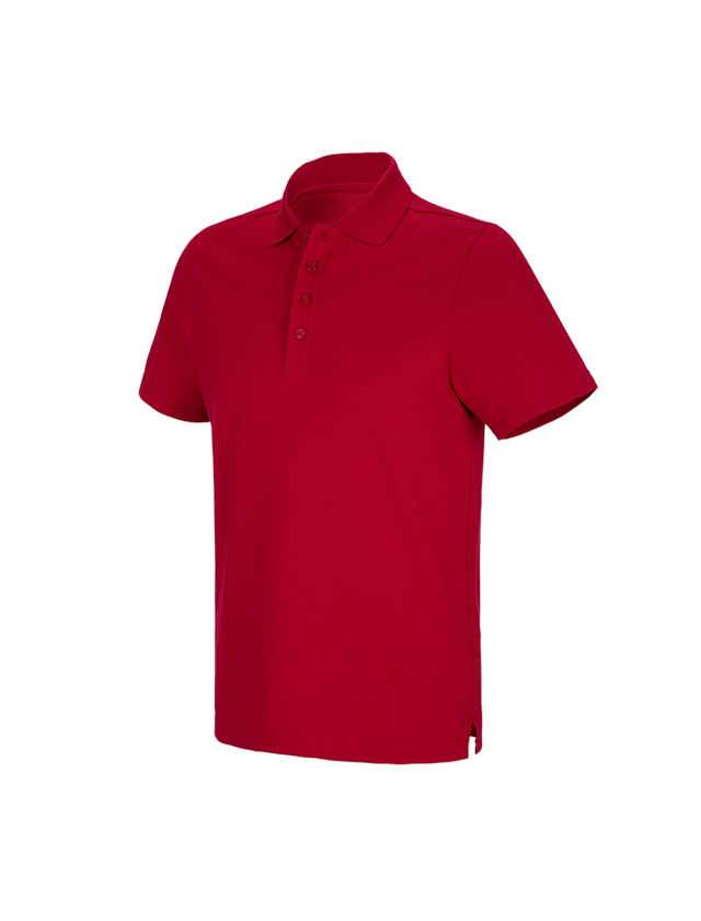 Gardening / Forestry / Farming: e.s. Functional polo shirt poly cotton + fiery red