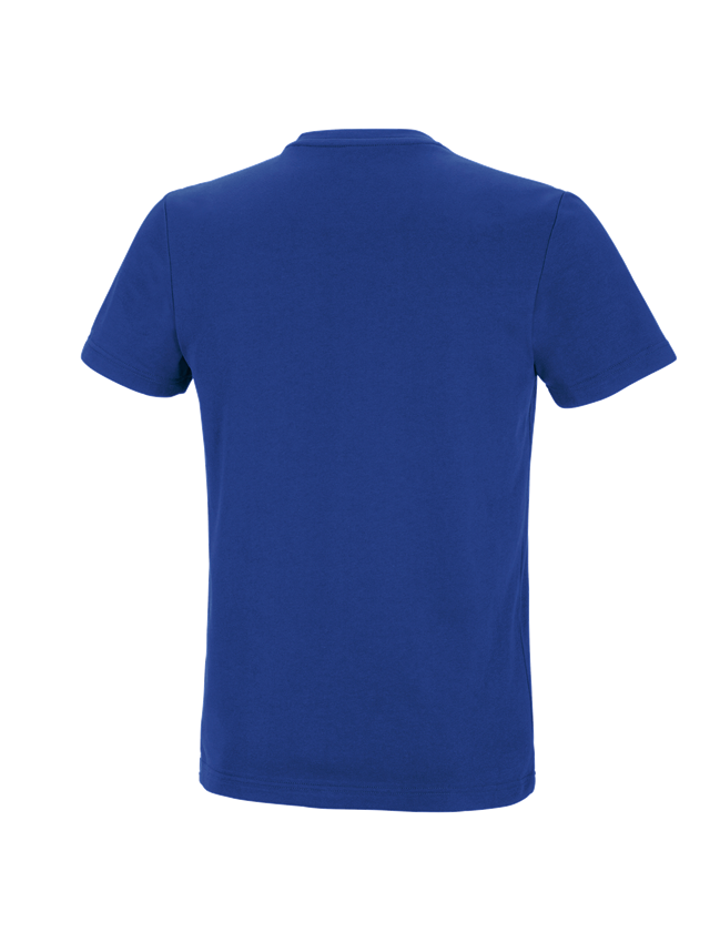 T-Shirts, Pullover & Skjorter: e.s. funktions-T-shirt poly cotton + kornblå 1
