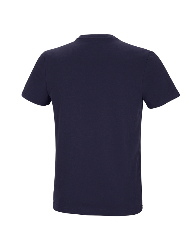 T-Shirts, Pullover & Skjorter: e.s. funktions-T-shirt poly cotton + mørkeblå 3