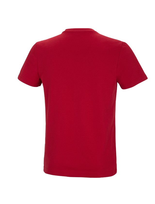 T-Shirts, Pullover & Skjorter: e.s. funktions-T-shirt poly cotton + ildrød 1