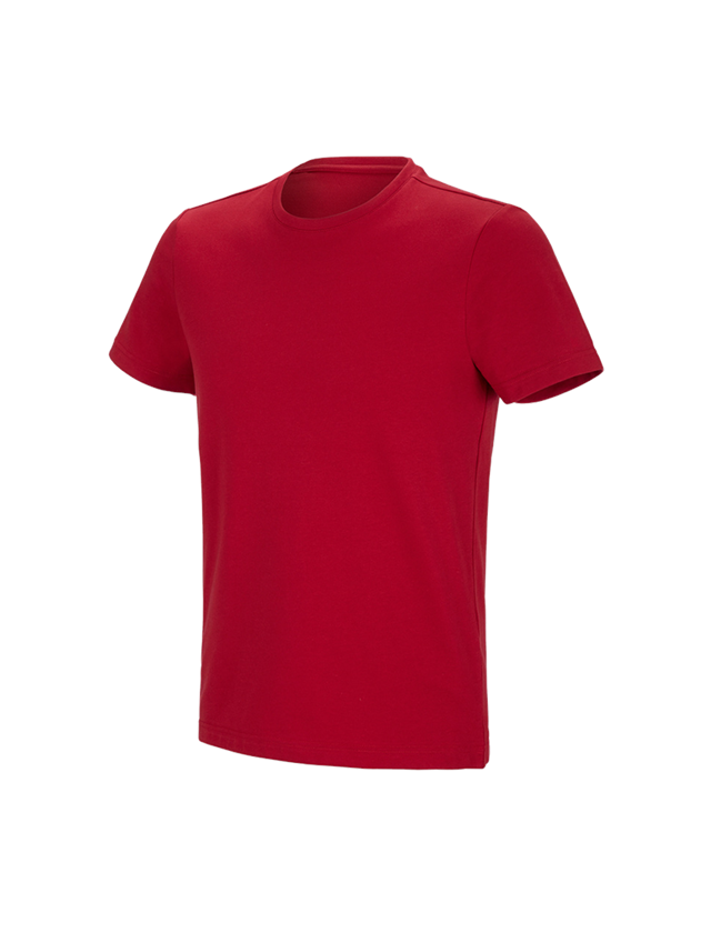 T-Shirts, Pullover & Skjorter: e.s. funktions-T-shirt poly cotton + ildrød