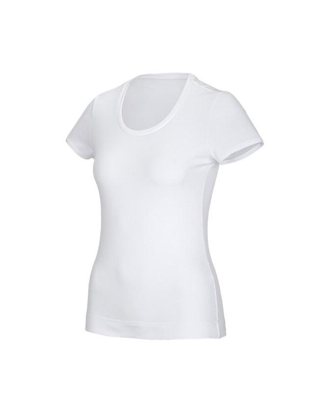 Topics: e.s. Functional T-shirt poly cotton, ladies' + white
