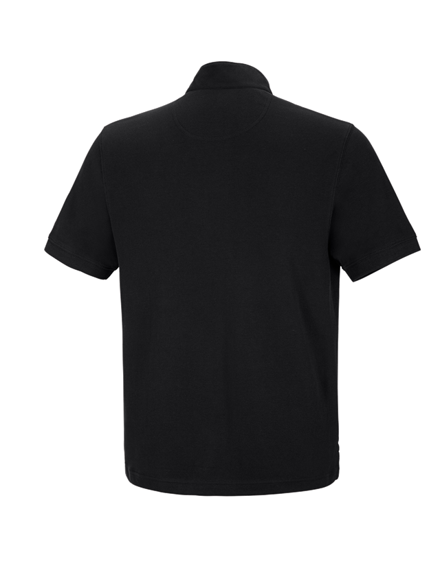 T-Shirts, Pullover & Skjorter: e.s. polo-shirt cotton Mandarin + sort 1