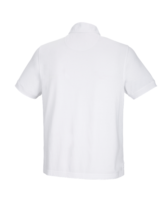 T-Shirts, Pullover & Skjorter: e.s. polo-shirt cotton Mandarin + hvid 3