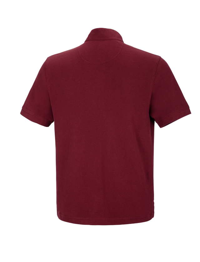 Topics: e.s. Polo shirt cotton Mandarin + ruby 1