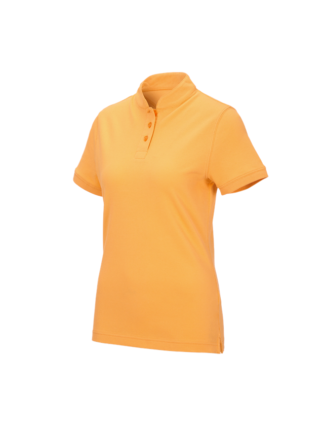 T-Shirts, Pullover & Skjorter: e.s. polo-shirt cotton Mandarin, damer + lys orange