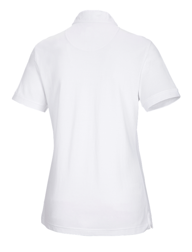 Gartneri / Landbrug / Skovbrug: e.s. polo-shirt cotton Mandarin, damer + hvid 1