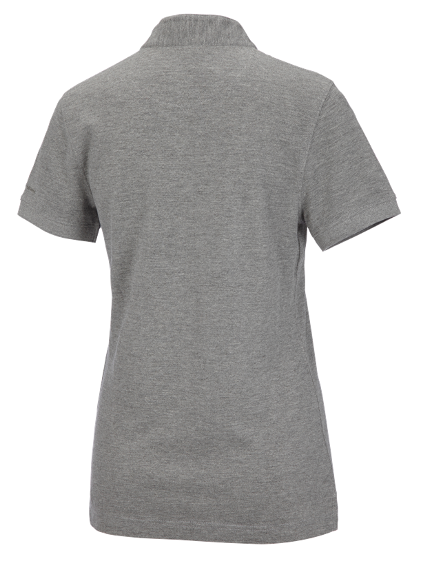 T-Shirts, Pullover & Skjorter: e.s. polo-shirt cotton Mandarin, damer + gråmeleret 1