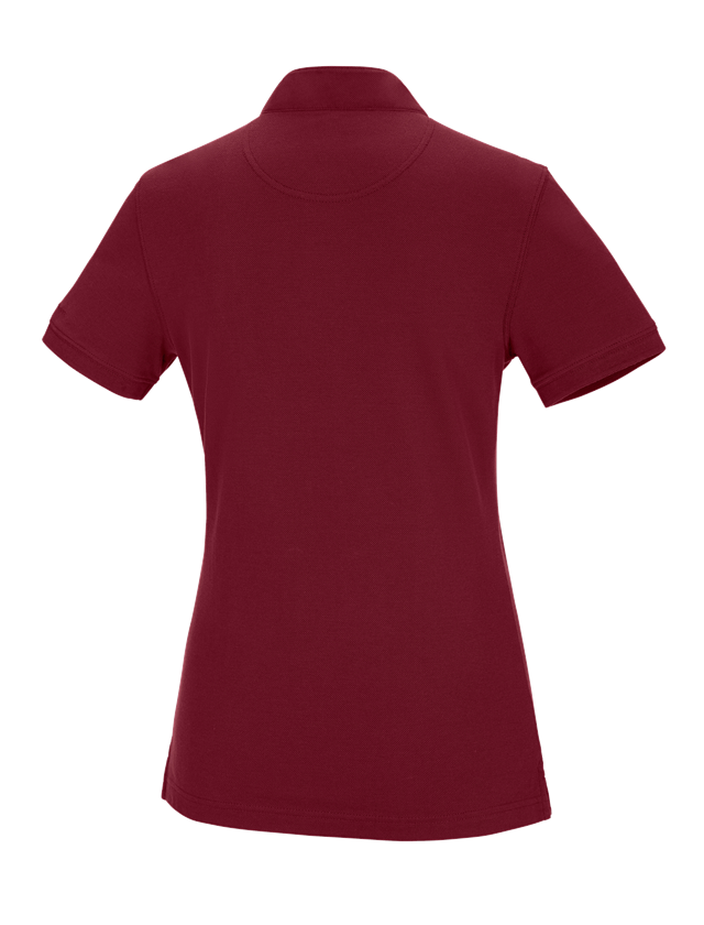 T-Shirts, Pullover & Skjorter: e.s. polo-shirt cotton Mandarin, damer + rubin 1