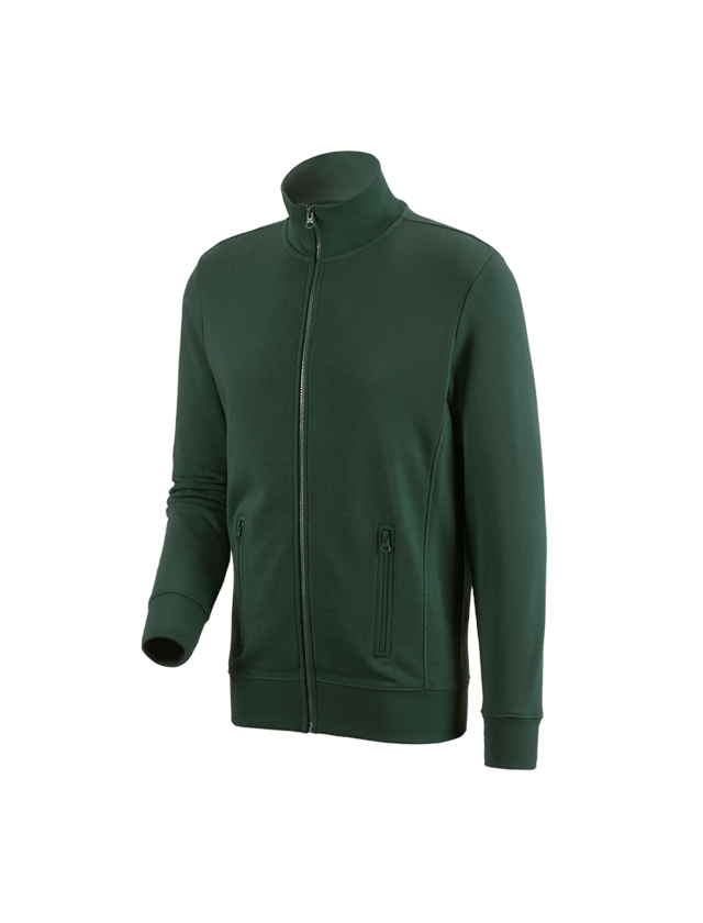 T-Shirts, Pullover & Skjorter: e.s. Sweatjakke poly cotton + grøn