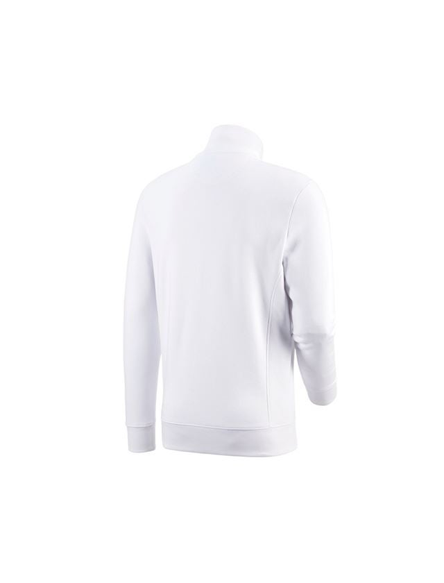 T-Shirts, Pullover & Skjorter: e.s. Sweatjakke poly cotton + hvid 3