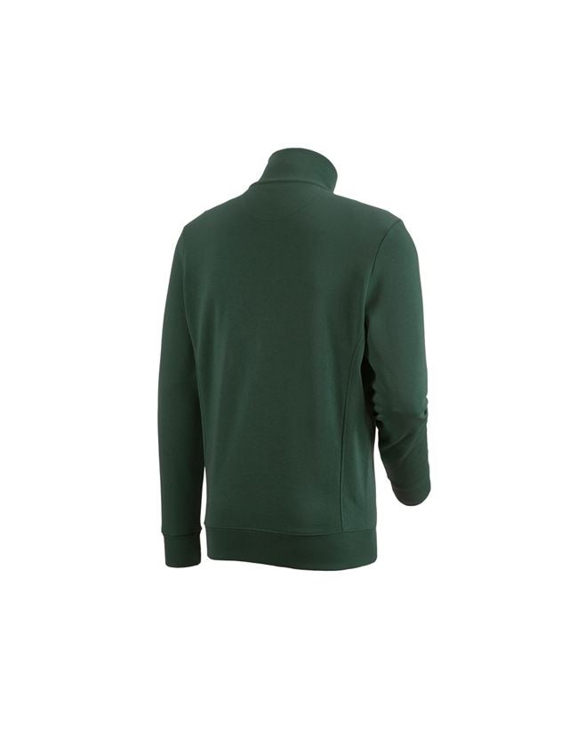 T-Shirts, Pullover & Skjorter: e.s. Sweatjakke poly cotton + grøn 1