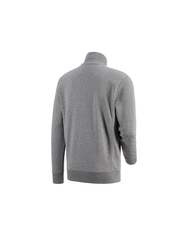 Shirts, Pullover & more: e.s. Sweat jacket poly cotton + grey melange 1