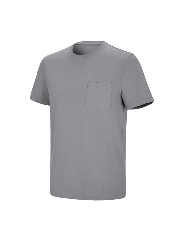T-Shirts, Pullover & Skjorter: e.s. T-shirt cotton stretch Pocket + platin 2