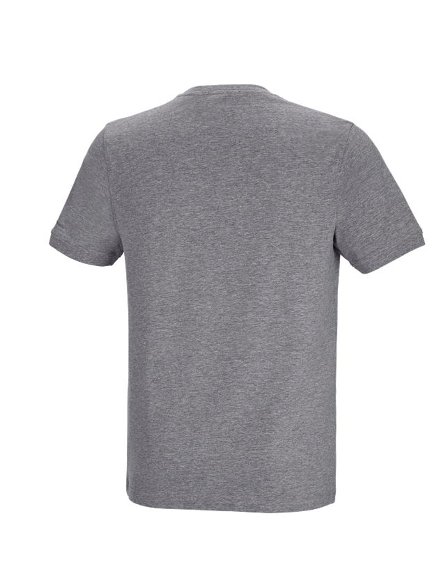 T-Shirts, Pullover & Skjorter: e.s. T-shirt cotton stretch Pocket + gråmeleret 1
