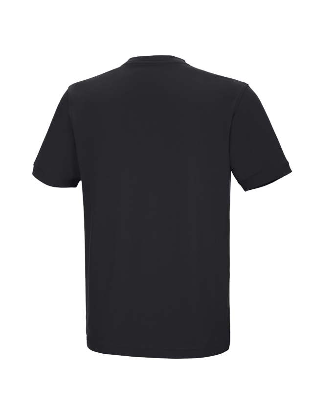 Topics: e.s. T-shirt cotton stretch V-Neck + black 2