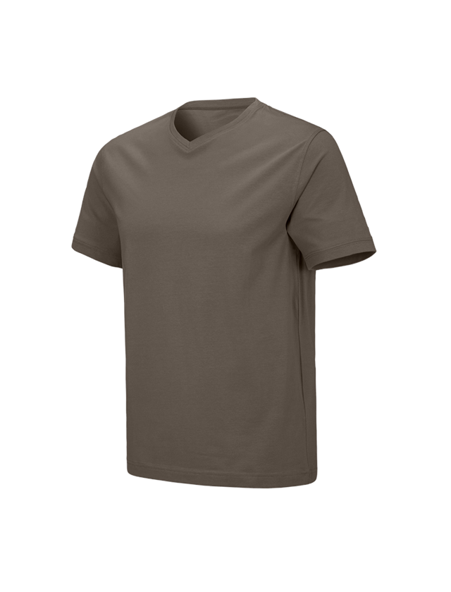 Topics: e.s. T-shirt cotton stretch V-Neck + stone 2