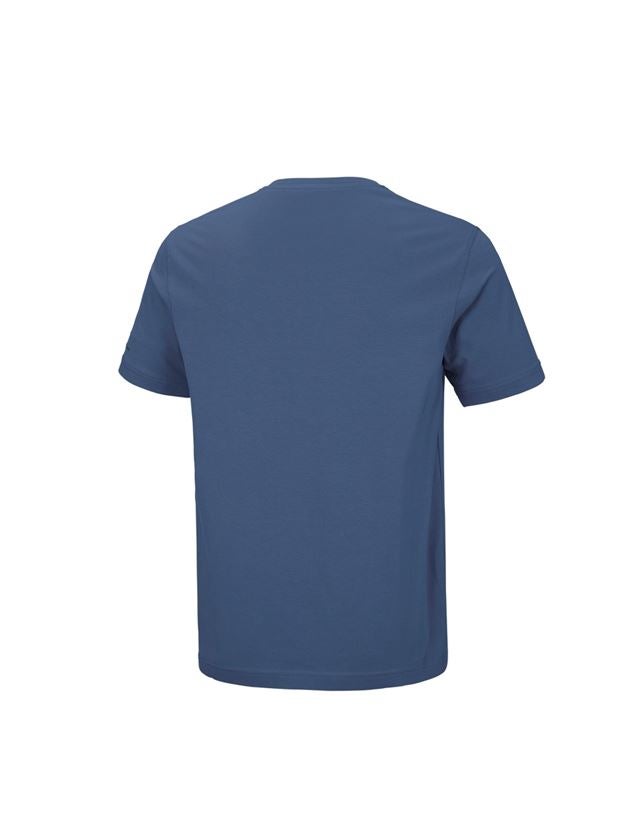 T-Shirts, Pullover & Skjorter: e.s. T-shirt cotton stretch V-Neck + kobolt 1