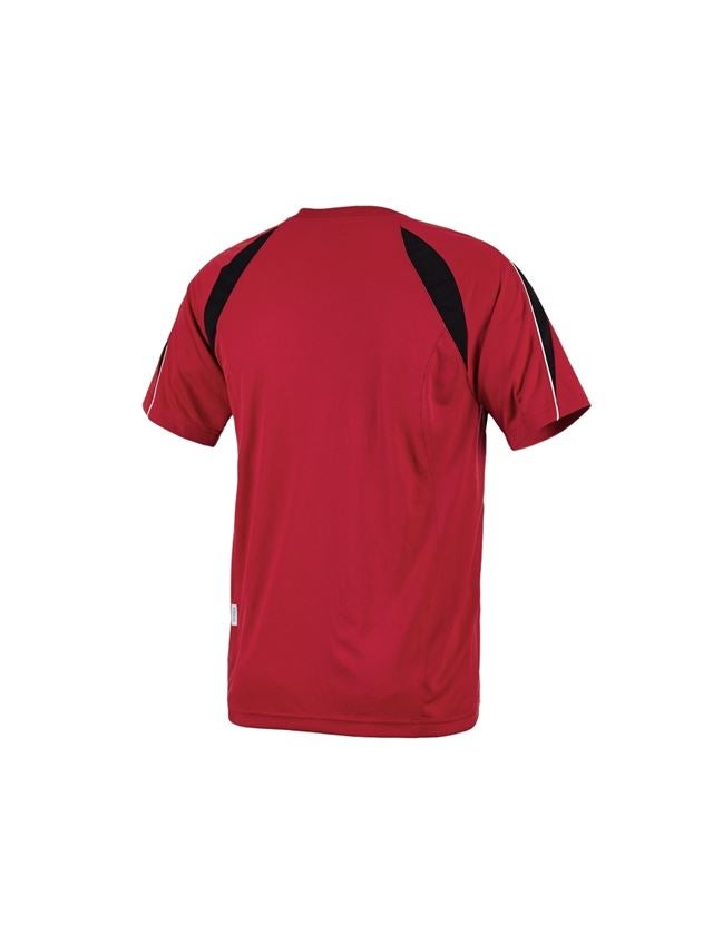 T-Shirts, Pullover & Skjorter: e.s. Funktions T-Shirt poly Silverfresh + rød/sort 2