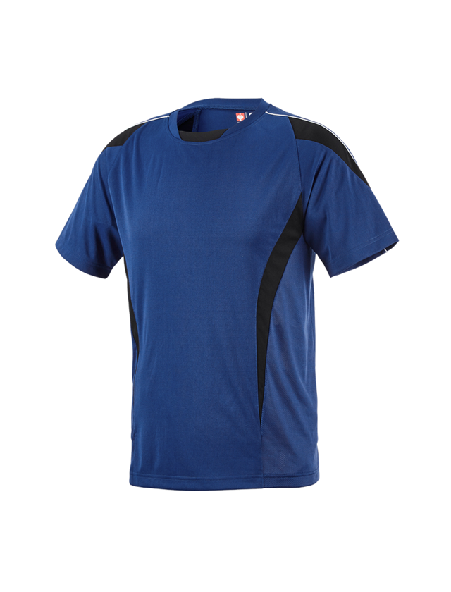 T-Shirts, Pullover & Skjorter: e.s. Funktions T-Shirt poly Silverfresh + kornblå/sort 1
