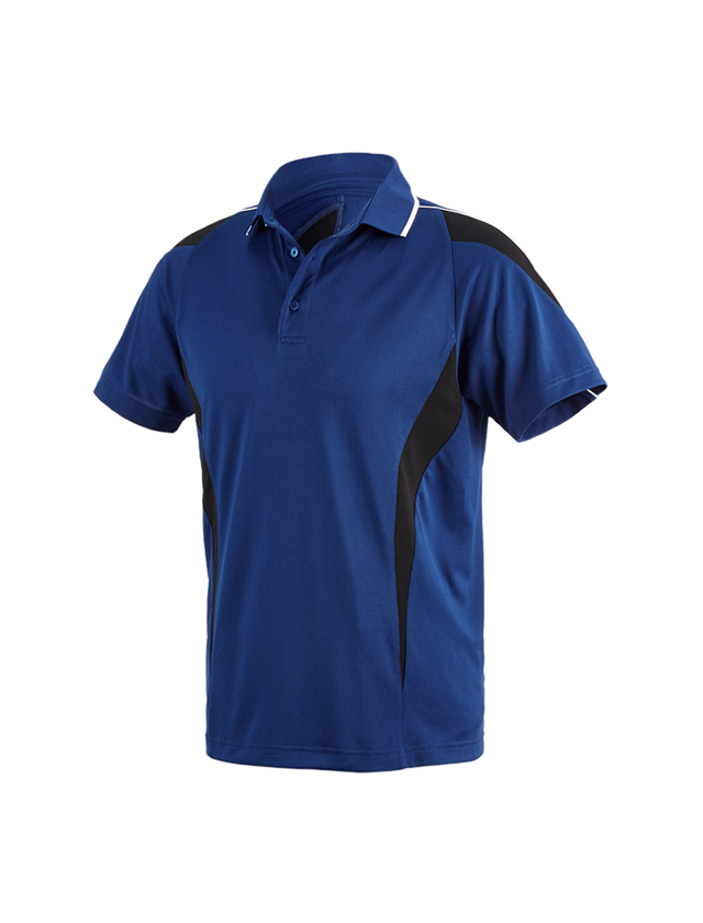 T-Shirts, Pullover & Skjorter: e.s. Funktions Polo-Shirt poly Silverfresh + kornblå/sort 2